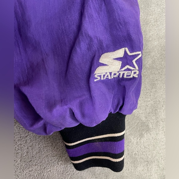 Vintage Honolulu Sharks Starter Hawaii 90s Winter Baseball Snap Jacket Mens XL - Picture 5 of 16